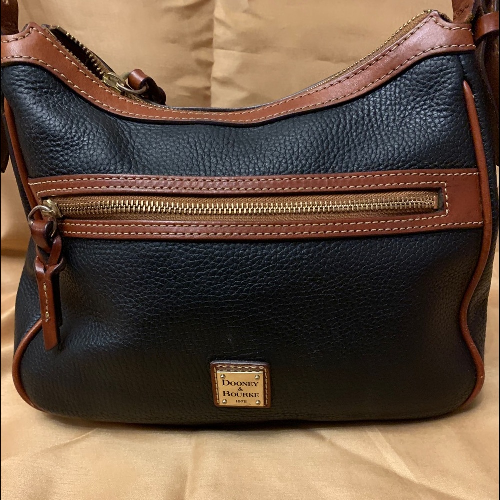 Doomey & Bourke Black and Brown Shoulder Bag